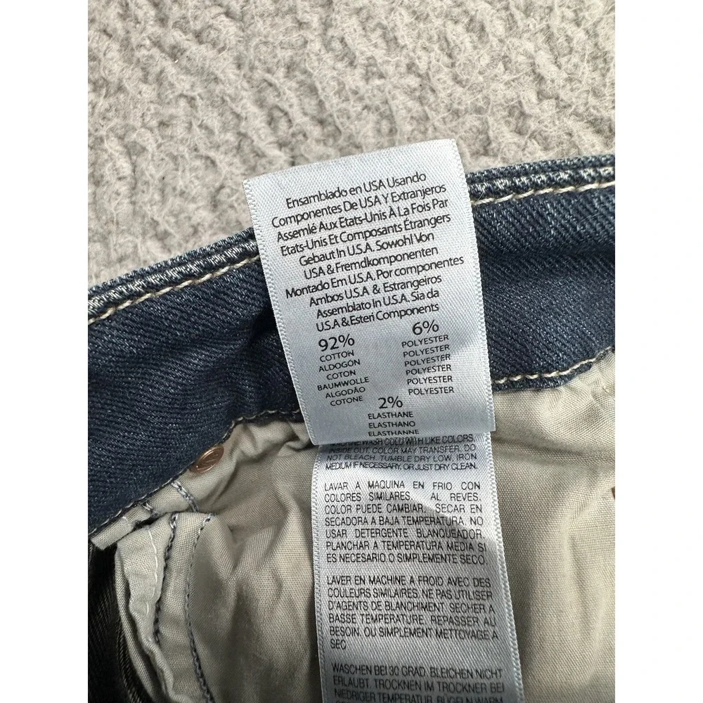 Mother The Looker Ankle Fray Jeans Women's 24 Blue Denim Skinny Crop Designer